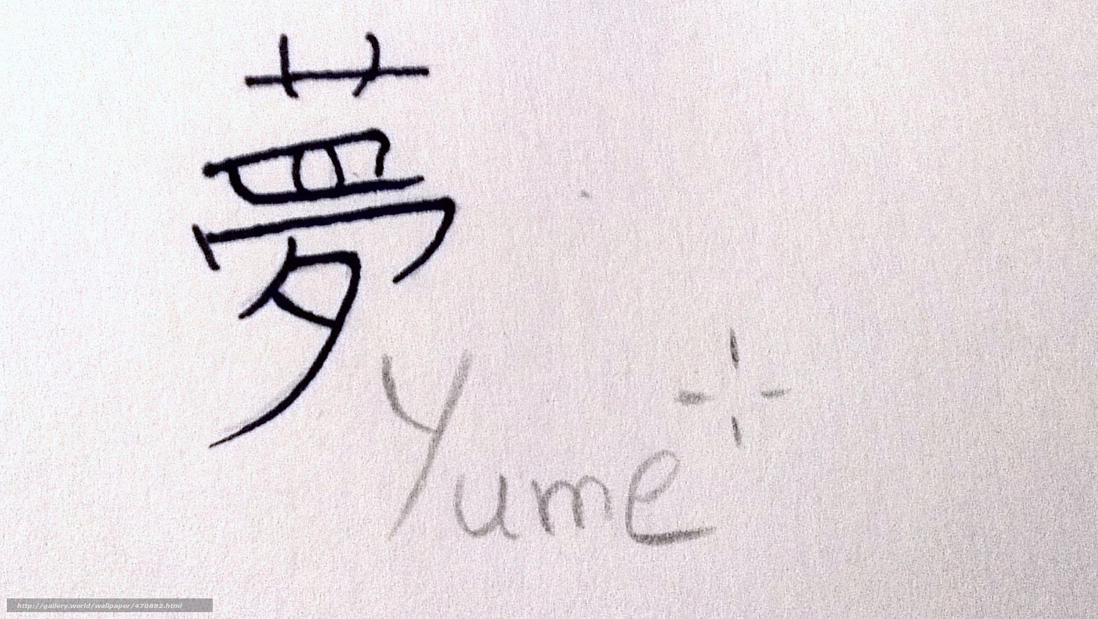 handwritten character and name