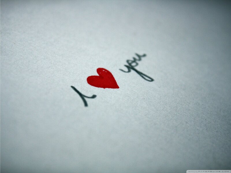 Handwritten I Love You