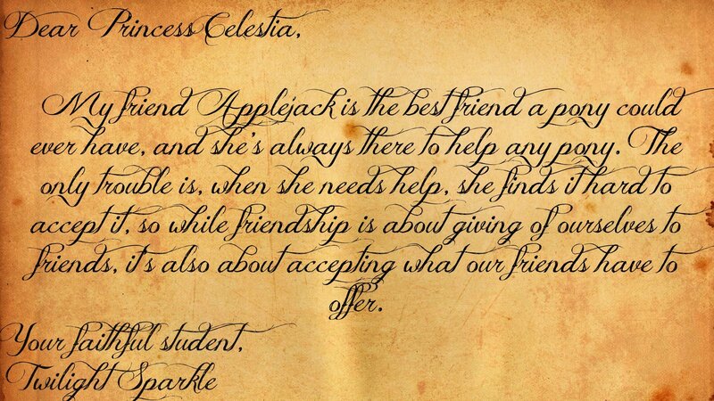 Handwritten Letter — Brown, Formal