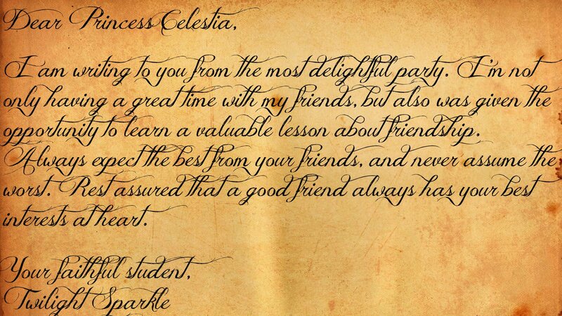 Handwritten Letter — Brown