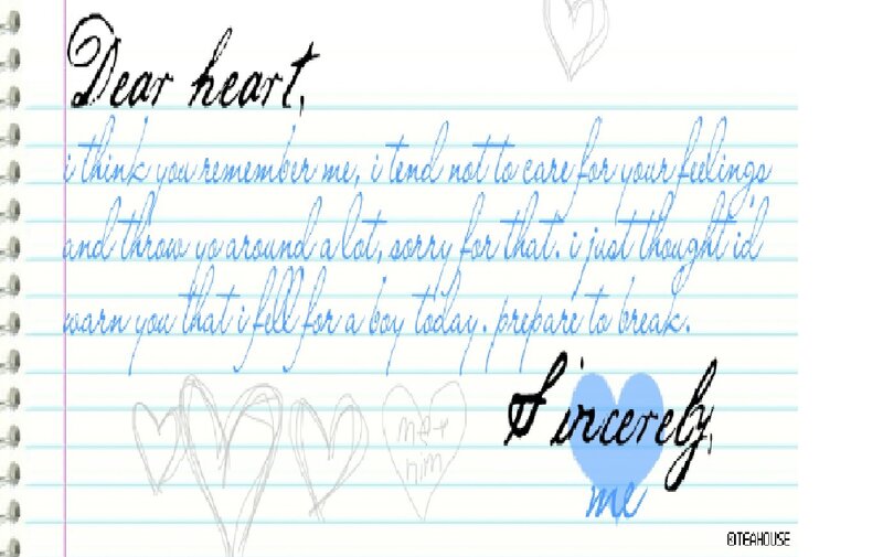 Handwritten Letter on Notebook Paper