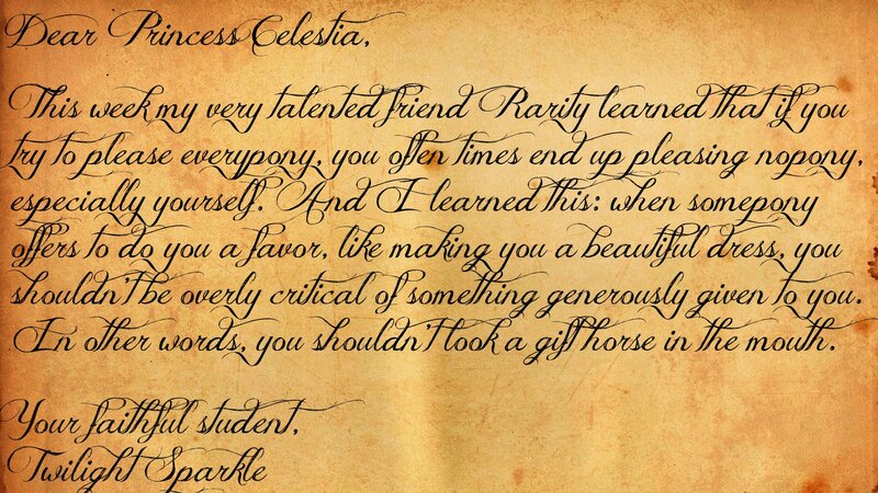 Handwritten Letter on Parchment