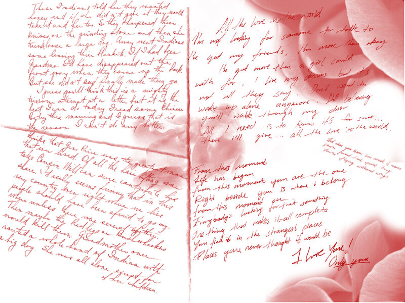 Handwritten Letters on Paper