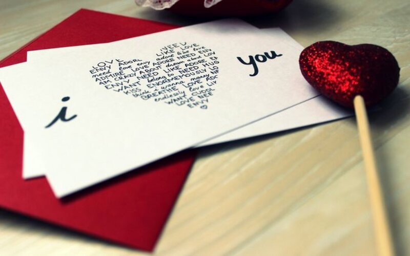 Handwritten Love Note — White, Romantic