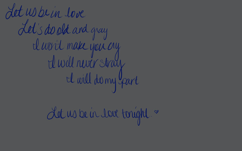 handwritten love poem
