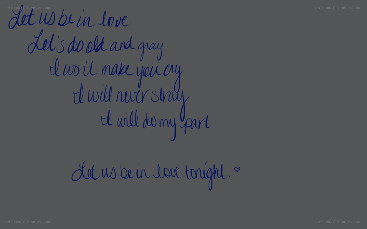 handwritten love poem