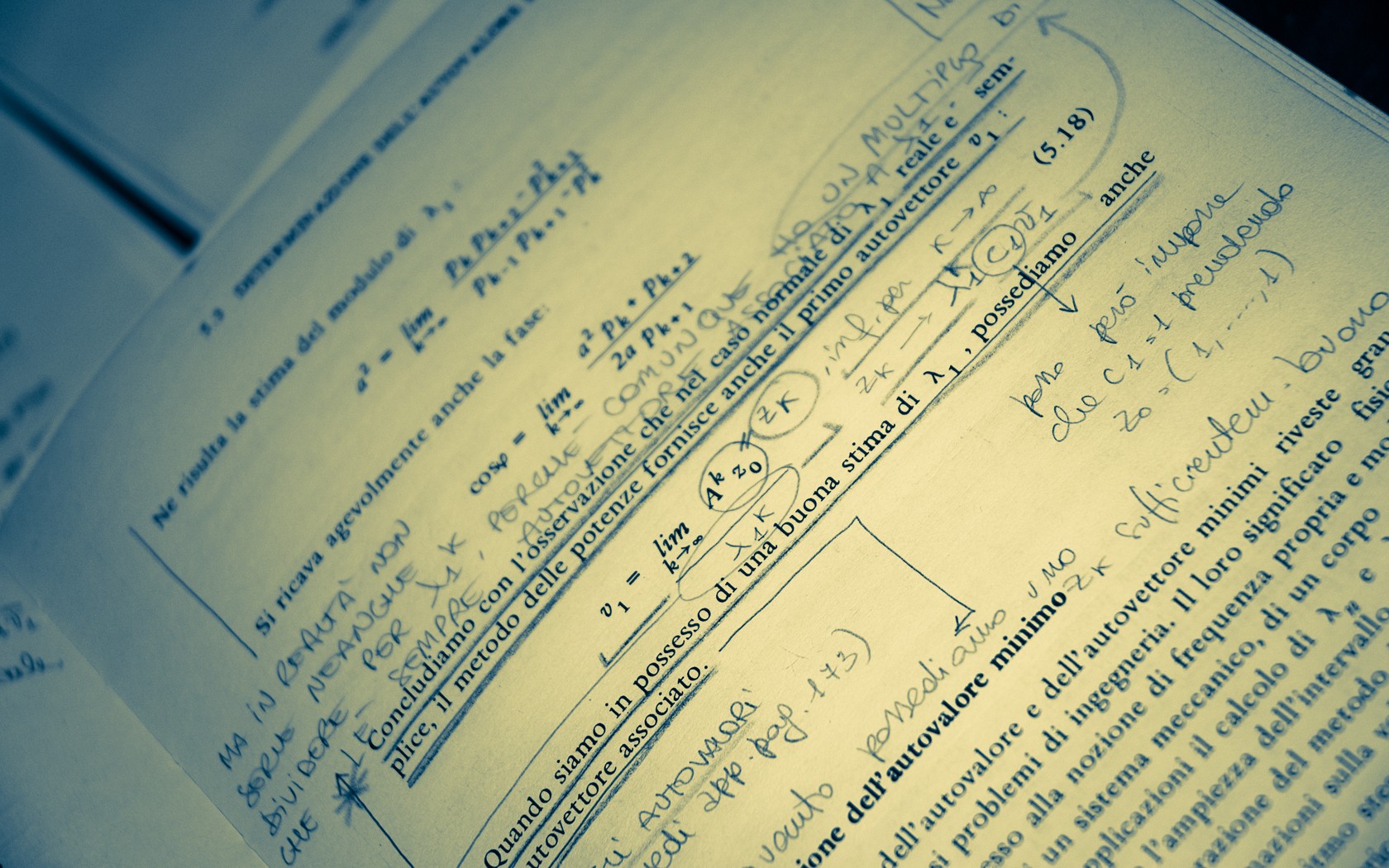 handwritten math notes