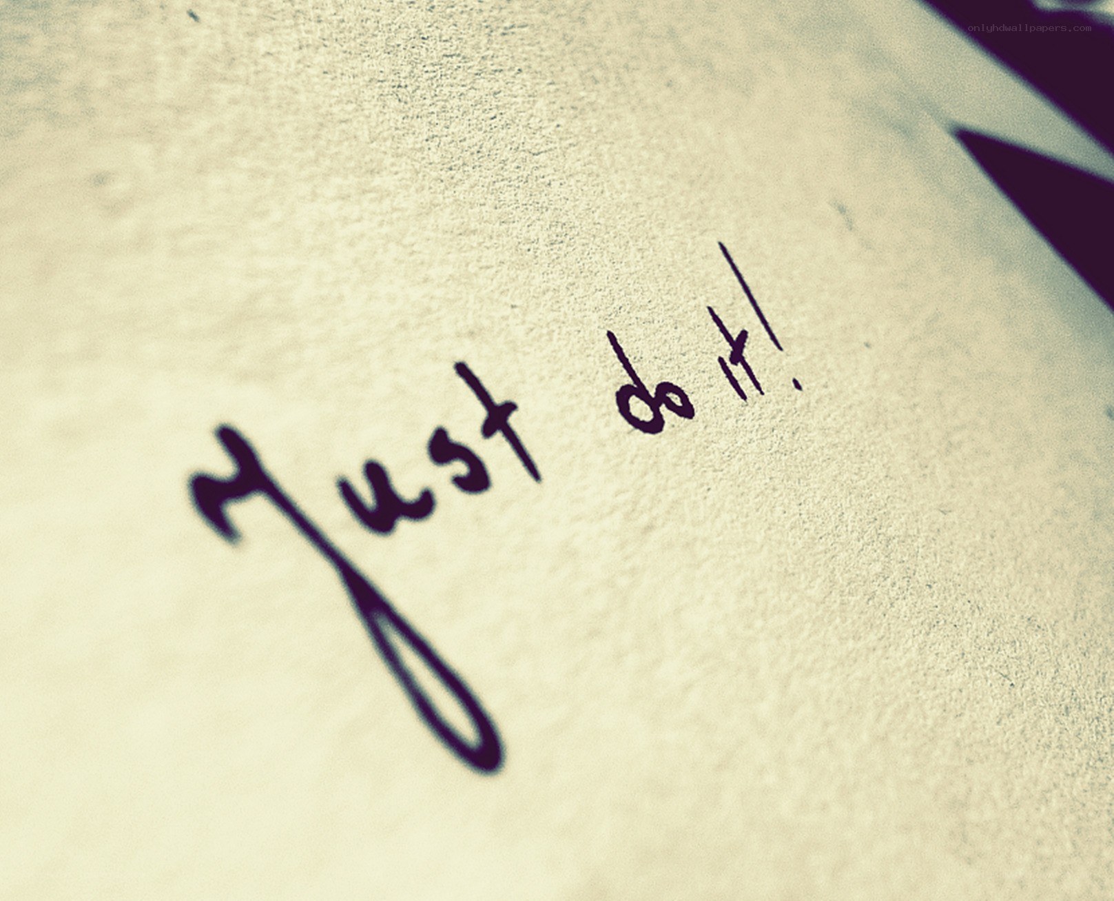handwritten motivational quote