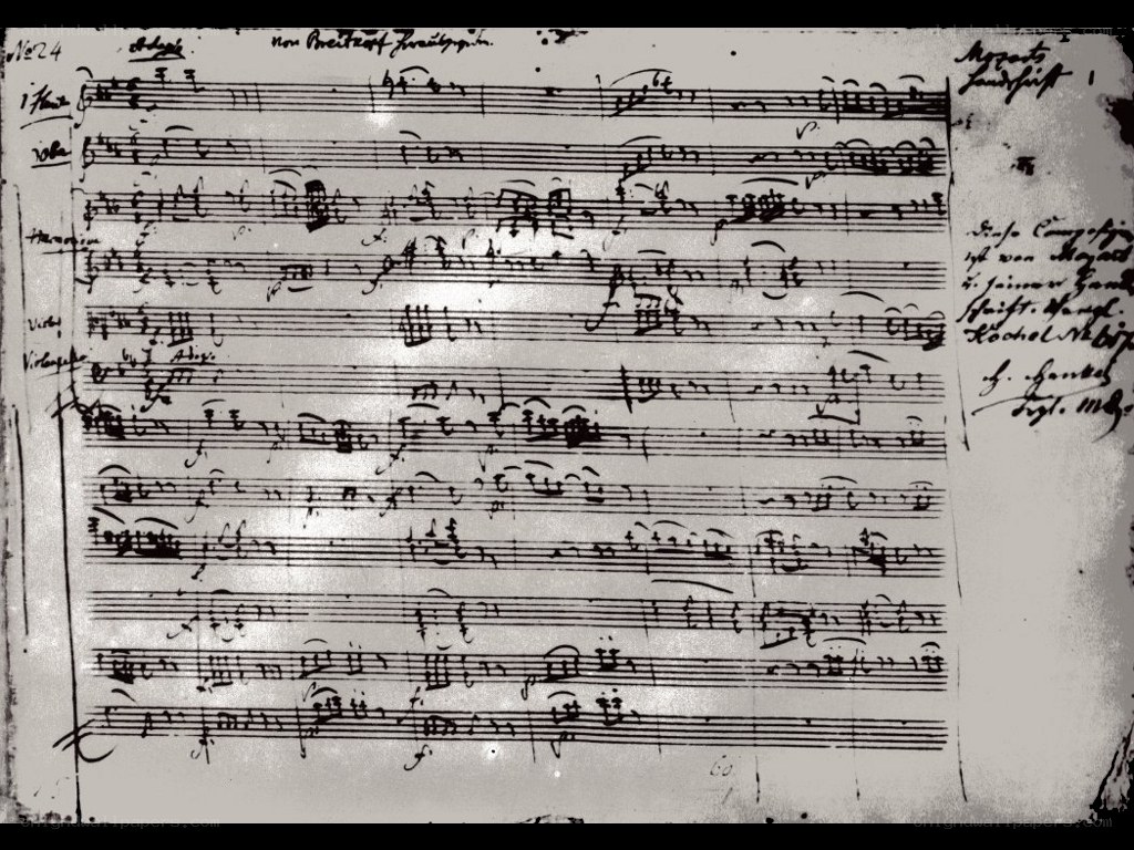 Handwritten musical score