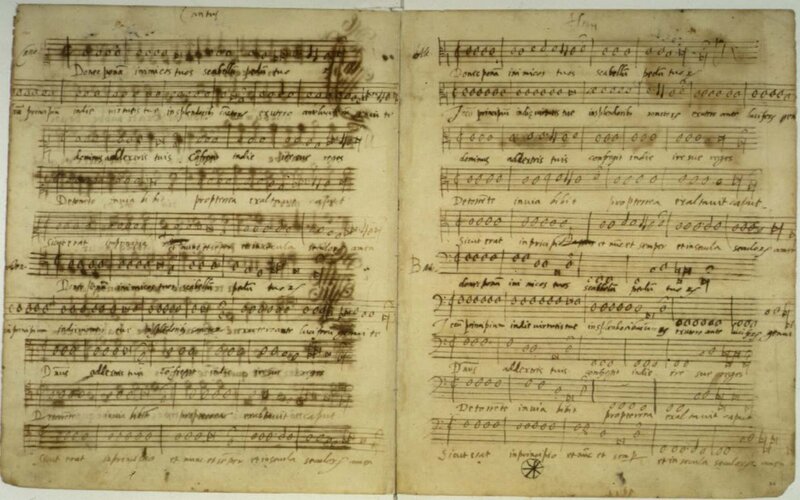 Handwritten musical score