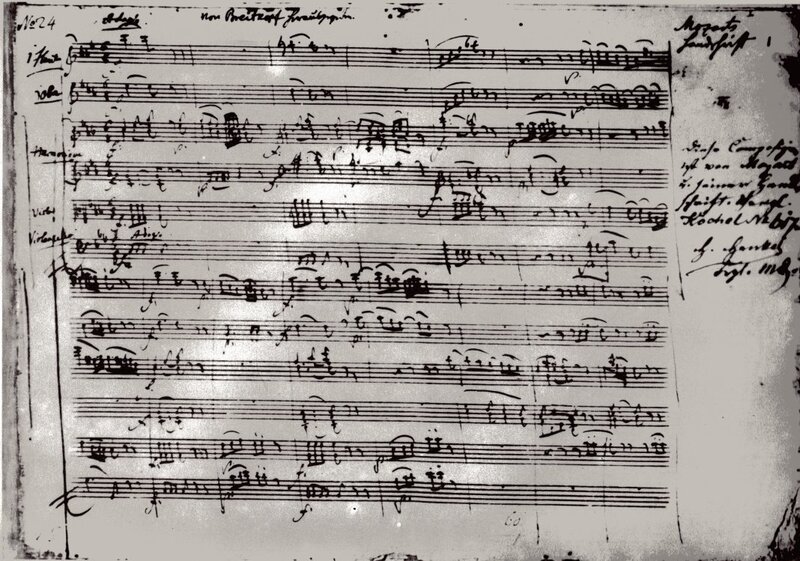 Handwritten musical score page