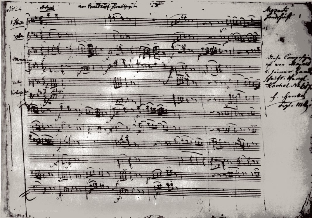 Handwritten musical score page