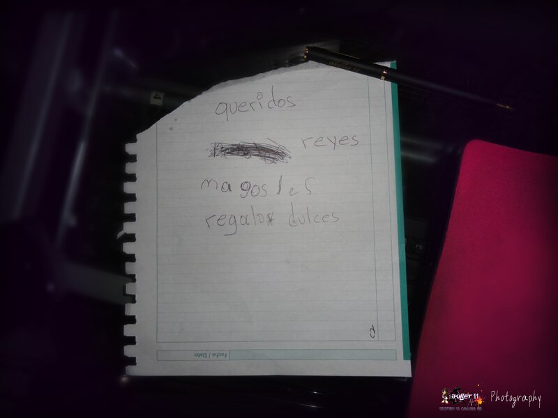 handwritten note on lined paper