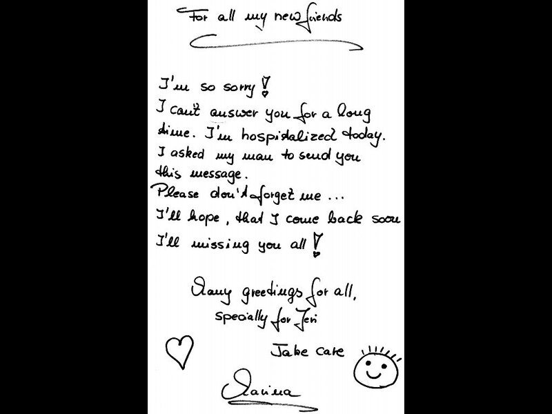 Handwritten Note