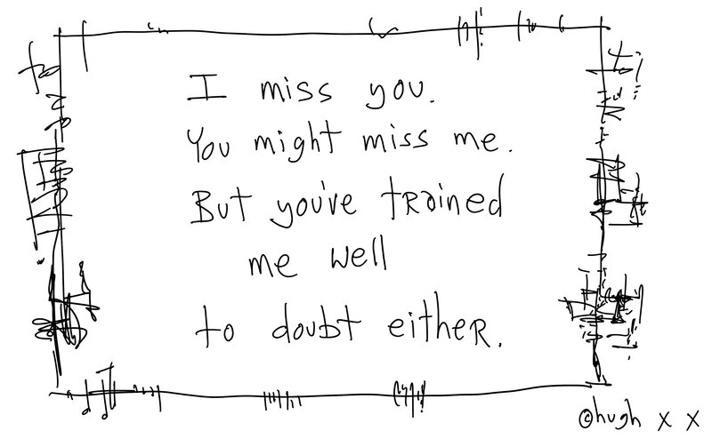 handwritten note with text