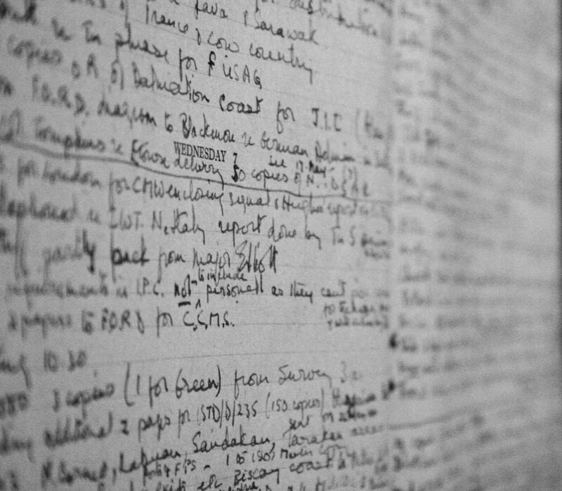 Handwritten Notes on Paper — Black