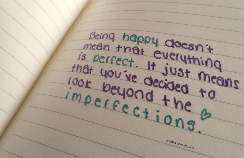 Handwritten Quote in Notebook