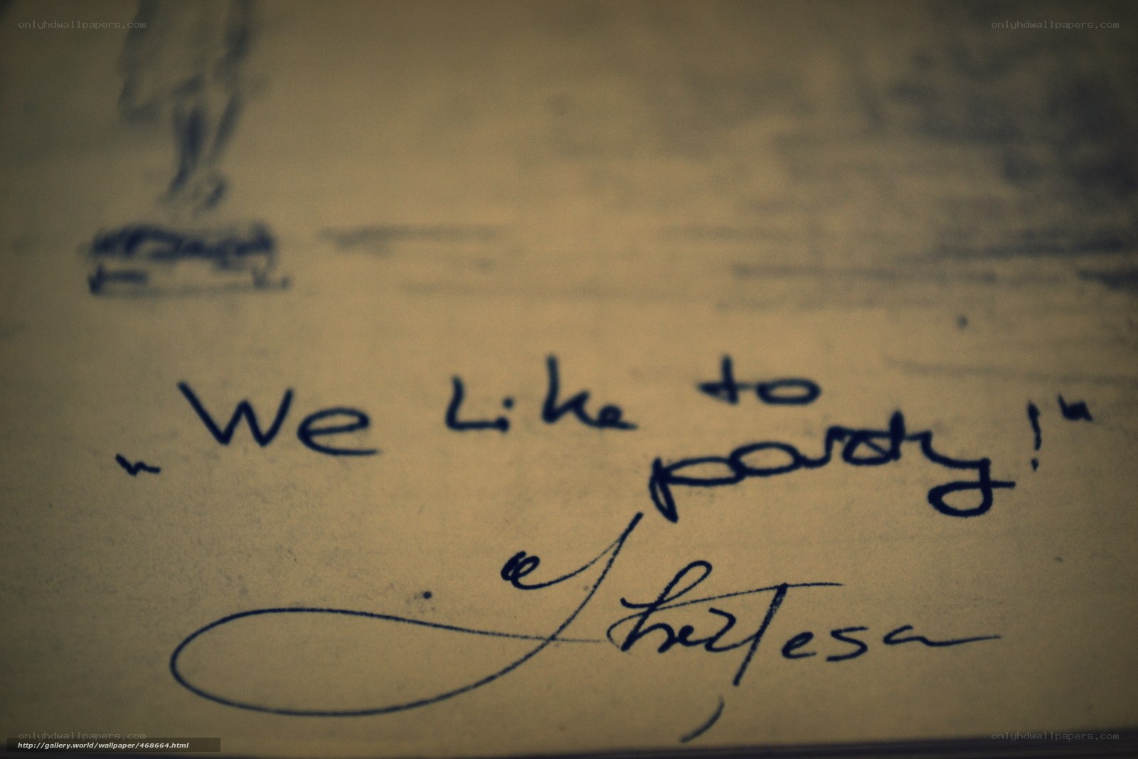 handwritten quote on paper