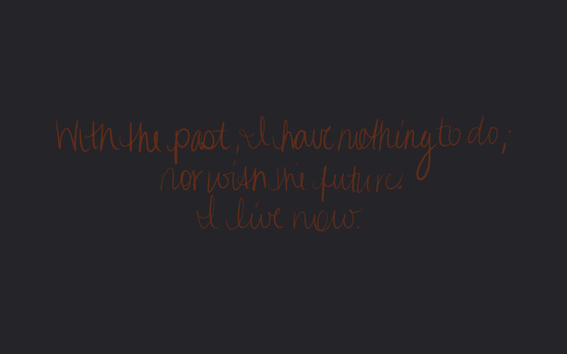 Handwritten Quote