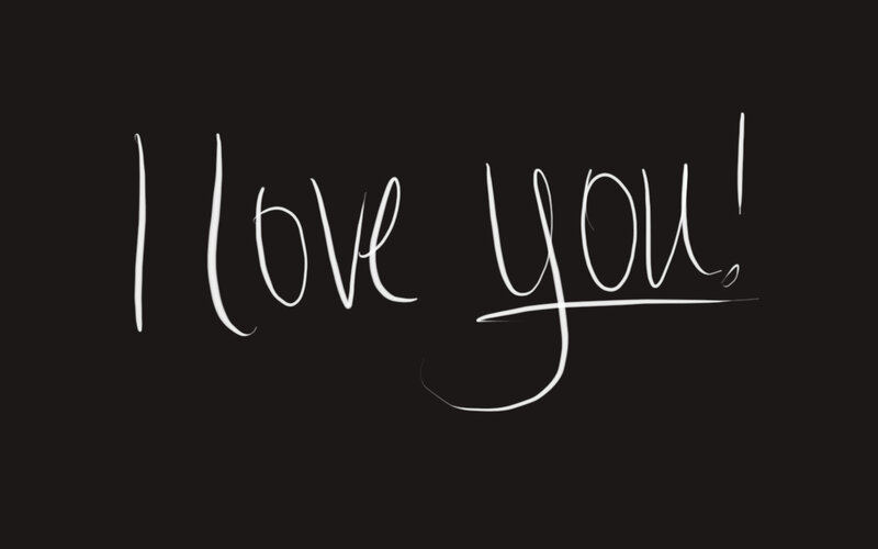 Handwritten Text — Black, Minimalist, Digital Art