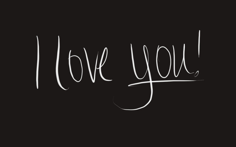Handwritten Text — Black, Minimalist