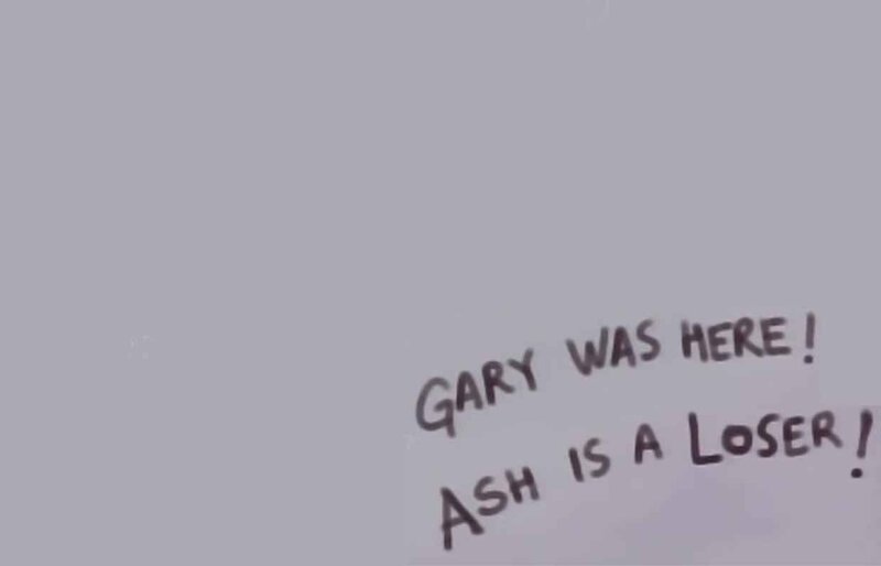 Handwritten Text on Wall — Gray