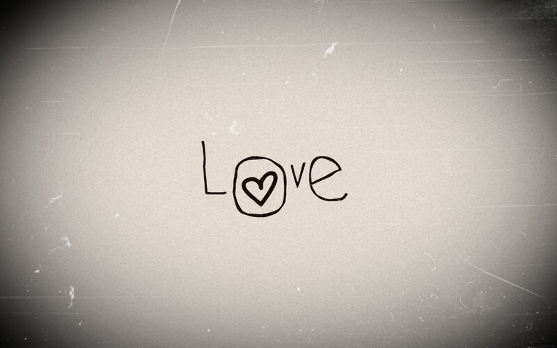 Handwritten Word Love — Black, Sentimental