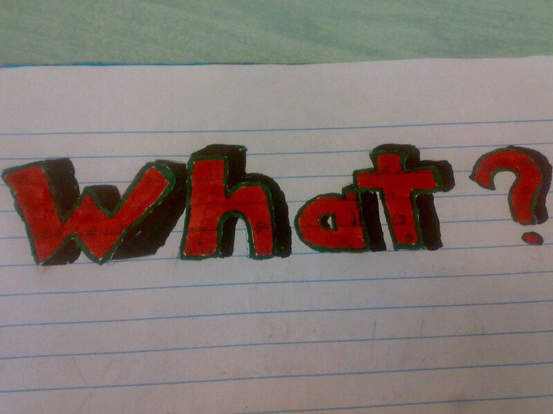 Handwritten Word on Paper