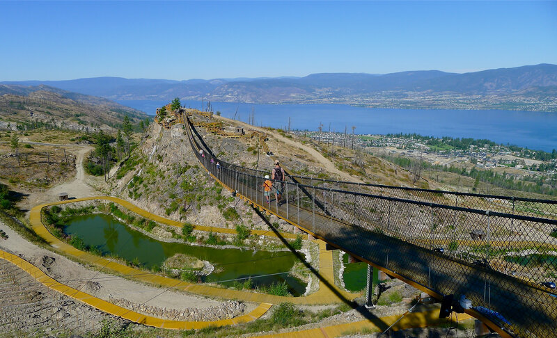 Hanging Bridge over Lake