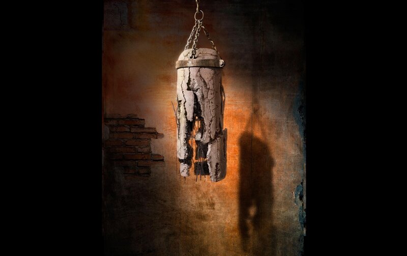 Hanging broken container