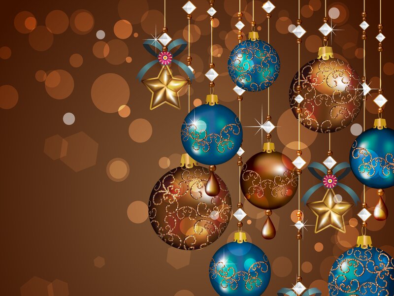 Hanging Christmas Ornaments — Brown