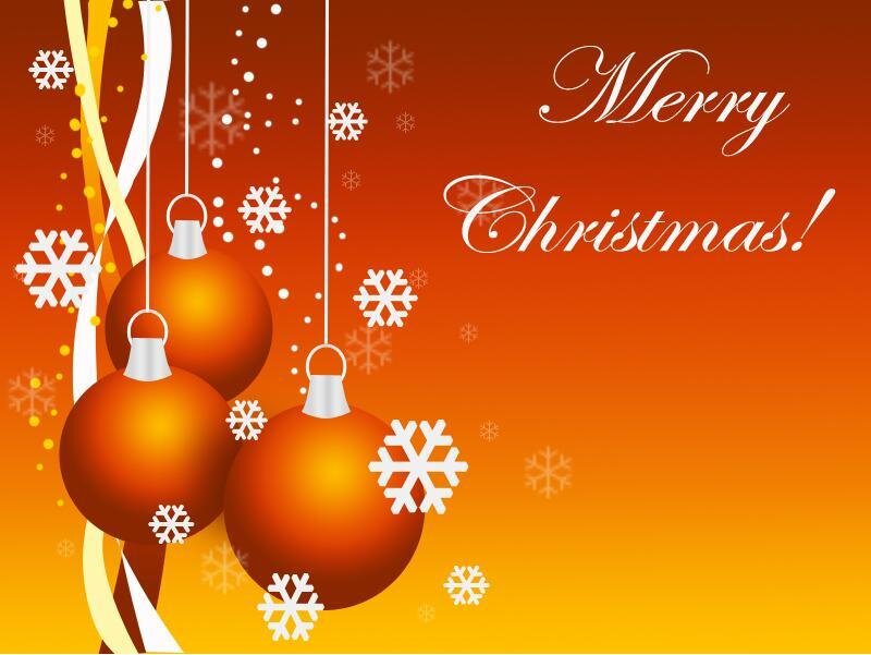 Hanging Christmas Ornaments — Red, Festive