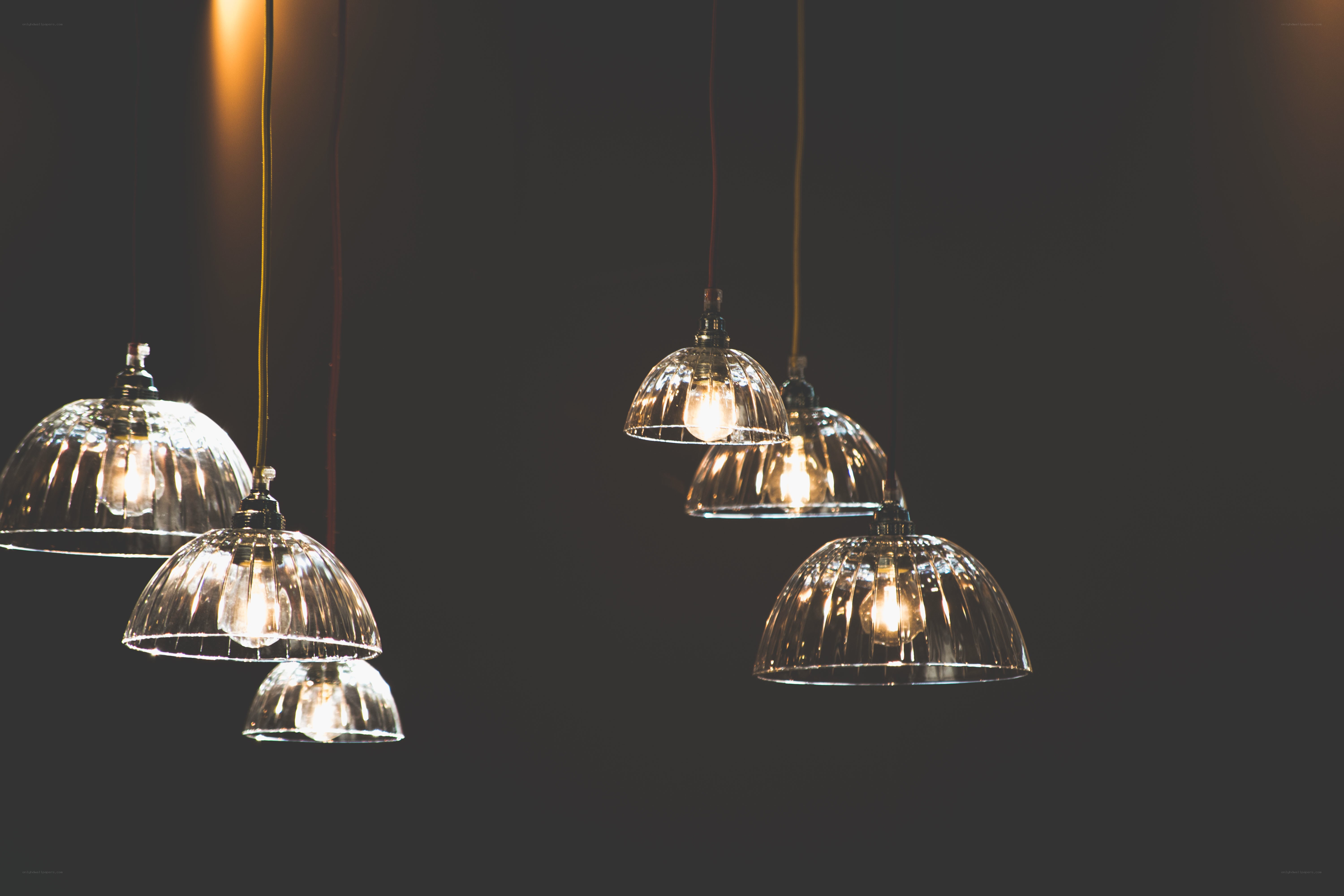 hanging glass pendant lights