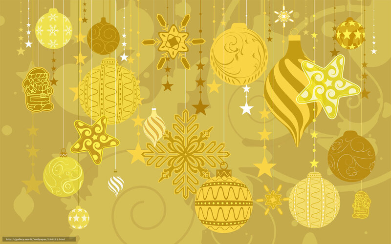 Hanging Golden Ornaments