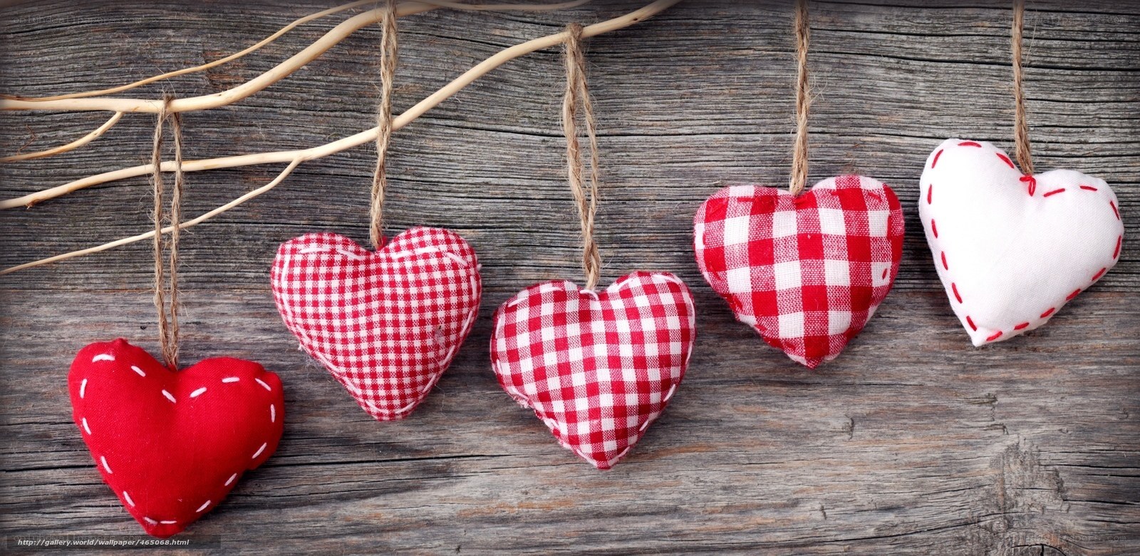 hanging heart ornaments