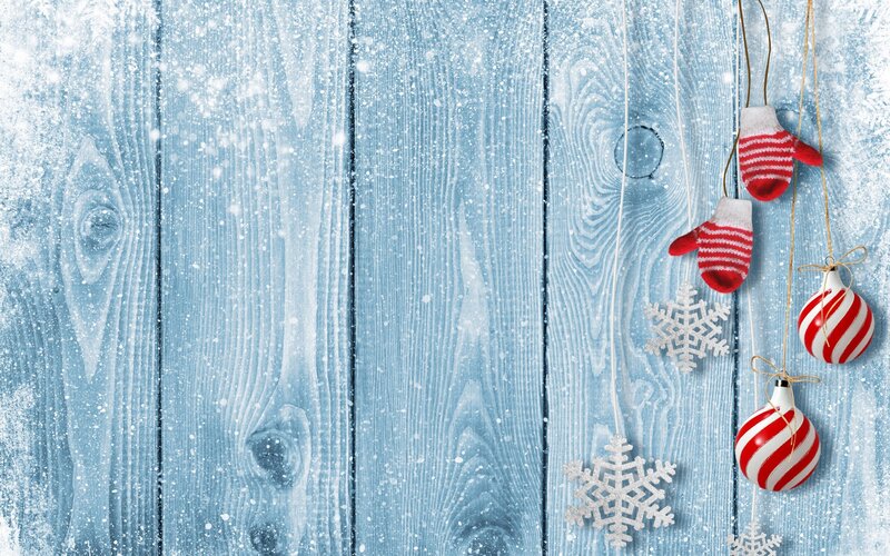 Hanging Holiday Ornaments — Blue