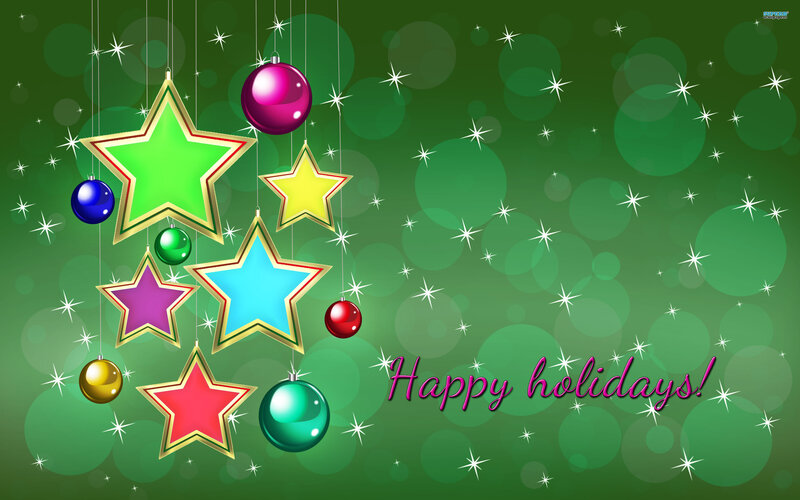 Hanging Holiday Ornaments — Green