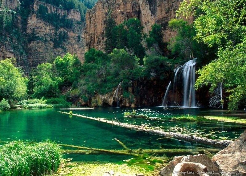 Hanging Lake Waterfall