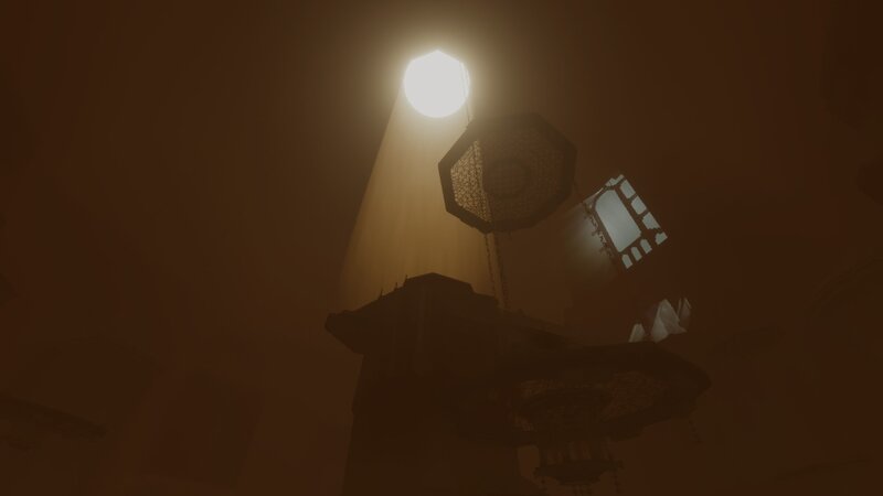 Hanging Lanterns in Fog