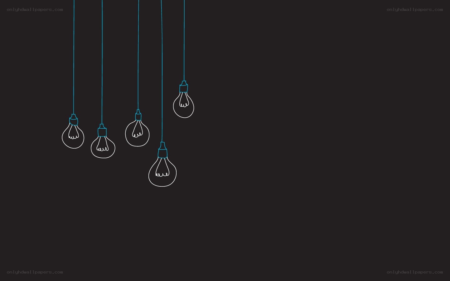 hanging light bulbs illustration
