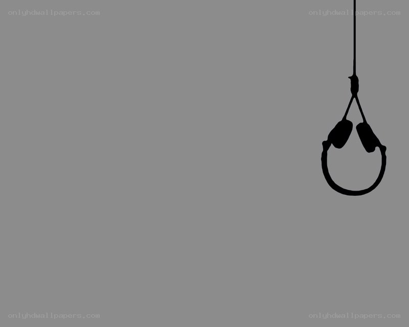 hanging noose silhouette