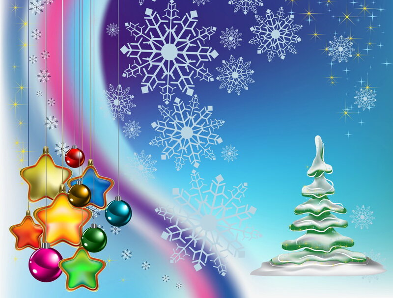 Hanging Ornaments and Tree