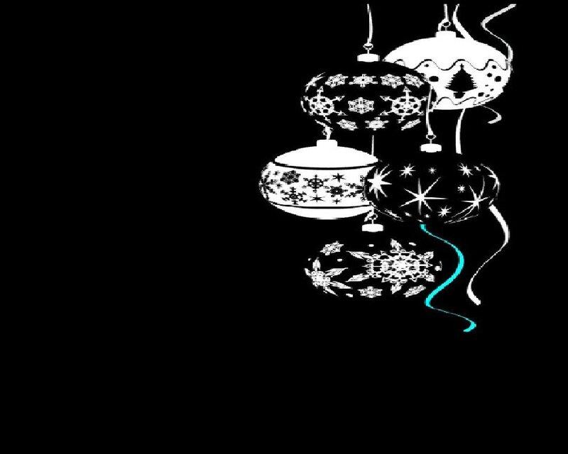 Hanging Ornaments — Black