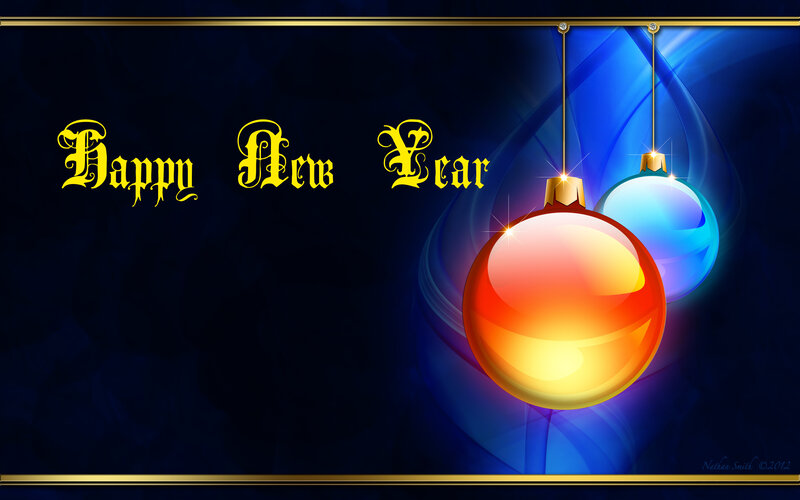 Hanging Ornaments — Blue, Celebratory