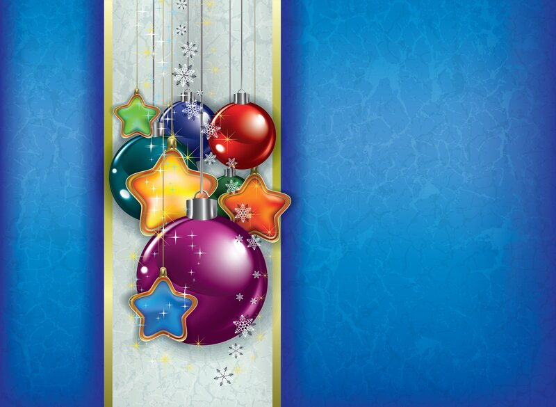 Hanging Ornaments — Blue