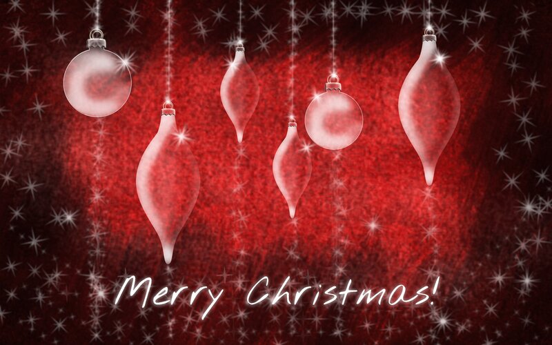 Hanging Ornaments — Red, Festive, Winter