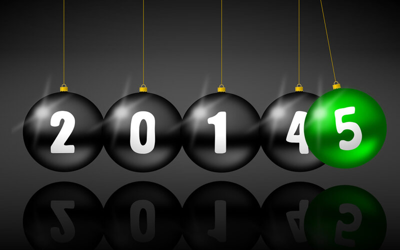 Hanging Ornaments with Numbers — Black