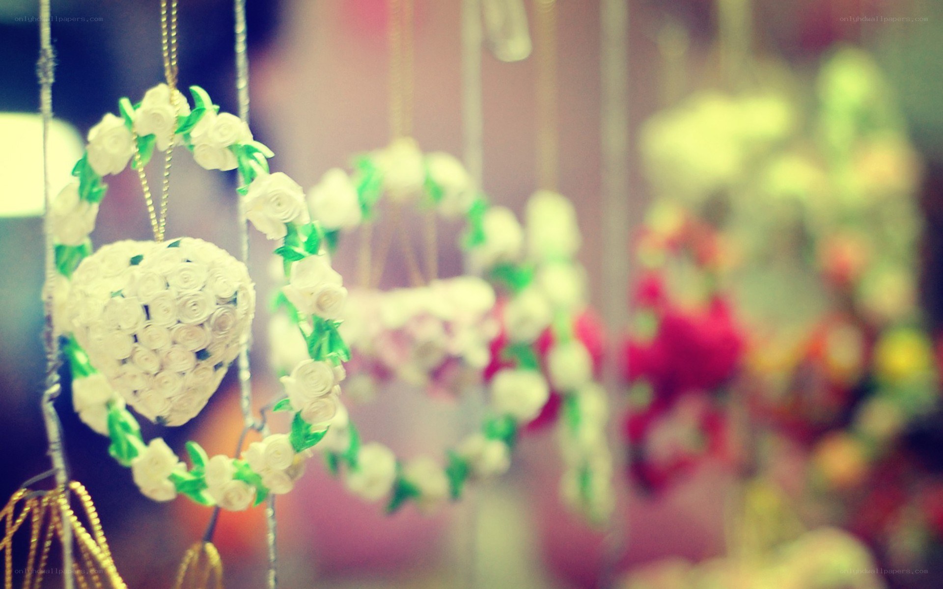 hanging paper flower decorations