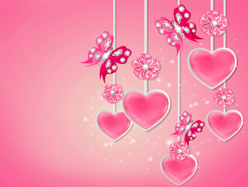Hanging Pink Decorations — Festive