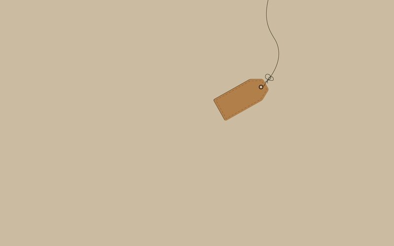 hanging price tag